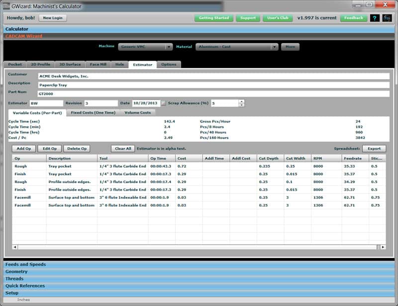 Feature Based Cost Estimation