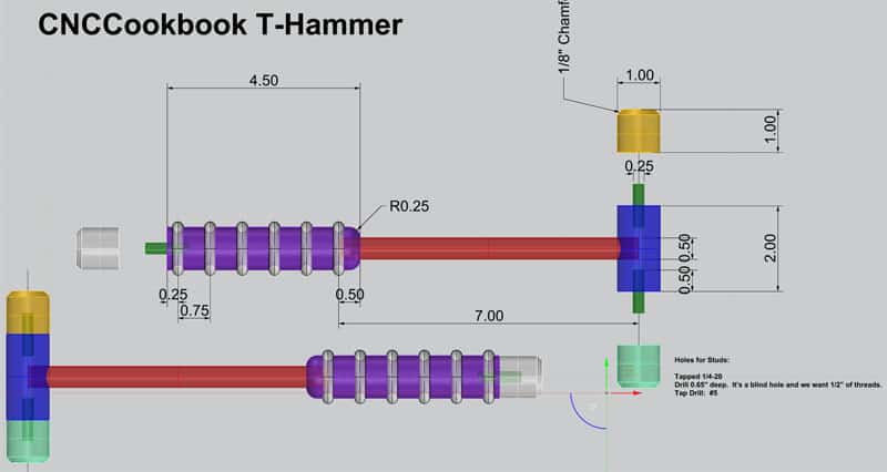 Machinist's Hammer Dimensions