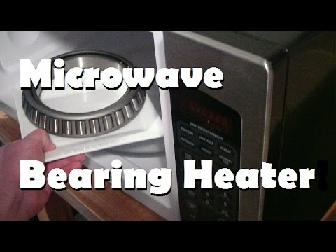 Heating bearings in a microwave