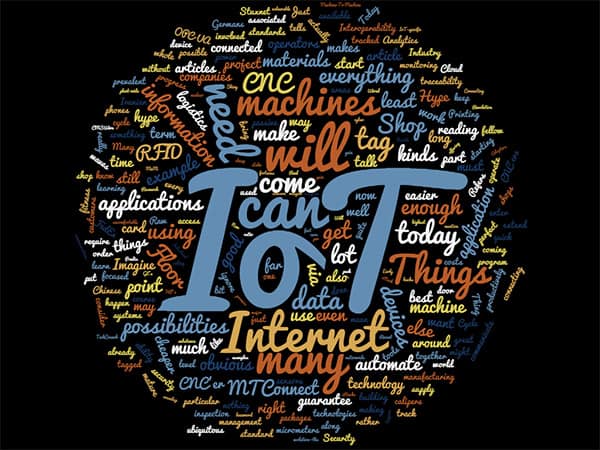 An IoT word cloud.