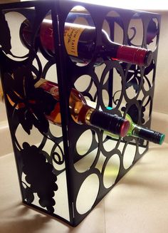 plasma cut wine rack