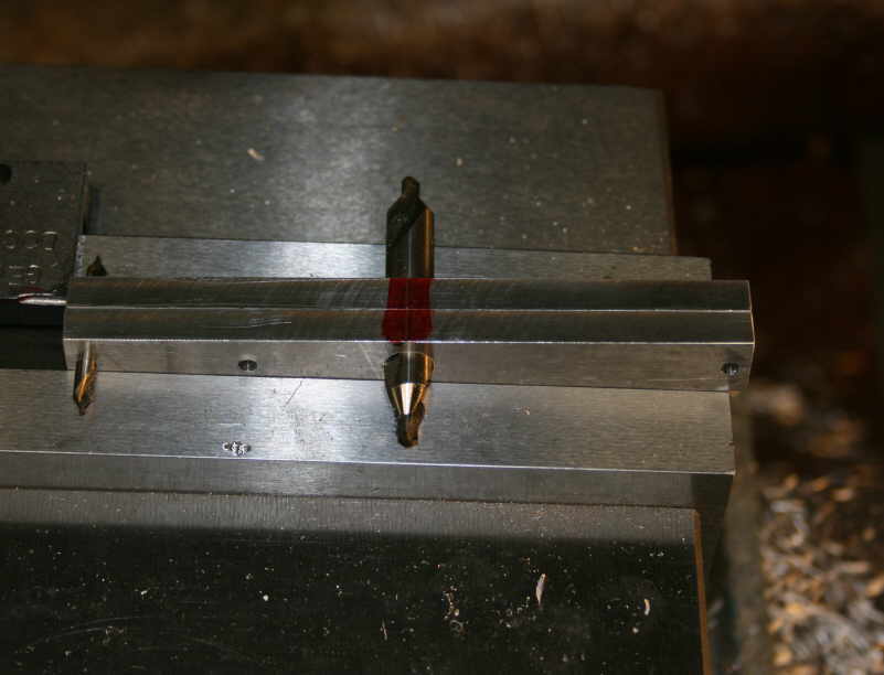 Pins to hold a plate for taper machining