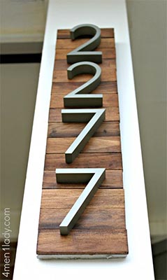 CNC'd House Number