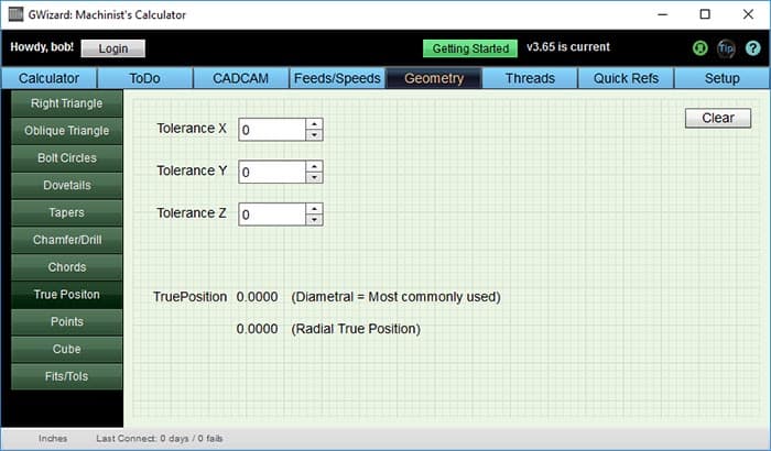 True Position Calculator GD&T Geometric Dimensioning Tolerancing