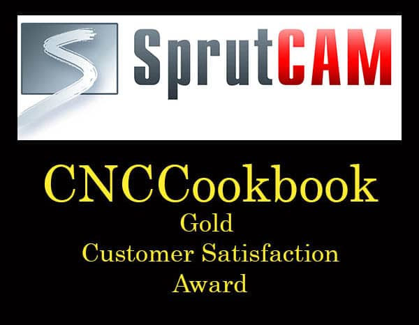 sprutcam gold customer satisfaction award cnccookbook