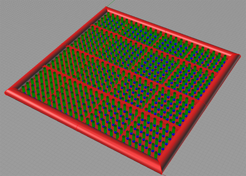 Eureka Grid 3D printing infill pattern.