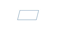 An oblong metal rectangle with slight size variation.