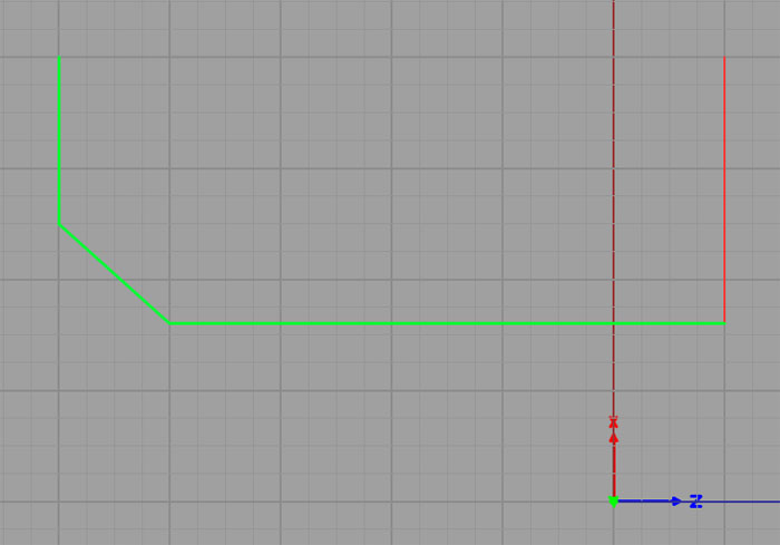 G71 Profile toolpath illustration in CNC machining.
