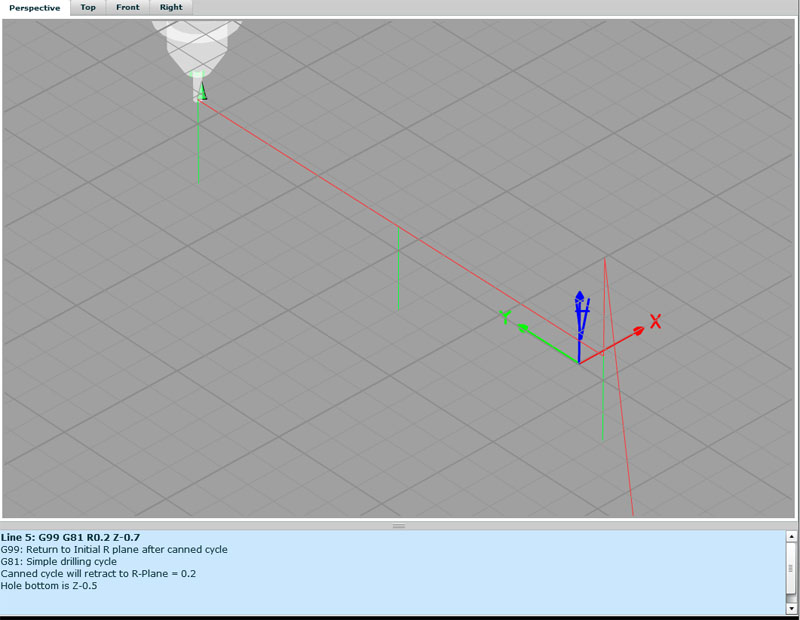 G81 Canned Cycle Simulation