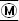 Circular icon with bold M.
