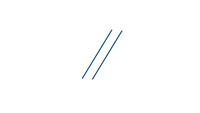Two diagonal lines perfectly aligned.