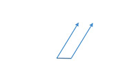 Blue arrow pointing upwards, set against a light grey background with a subtle blue gradient effect.