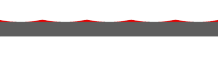 Gray horizontal line with two red peaks.