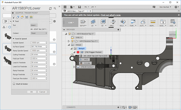 Fusion 360 Feeds & Speeds Made Easy with G-Wizard