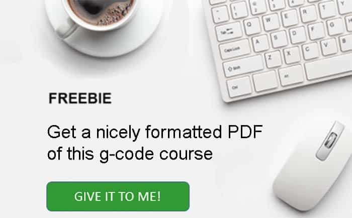 G code course for machining and CNC programming.