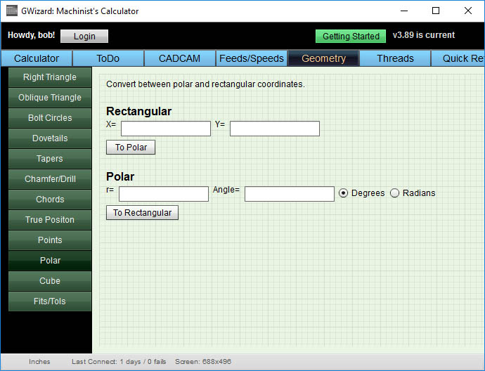 polar coordinates calculator