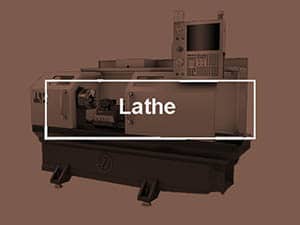 A machine with the word lathe on it.