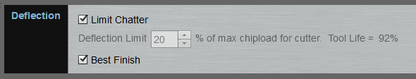 Screenshot of website with gray background, black deflection box.
