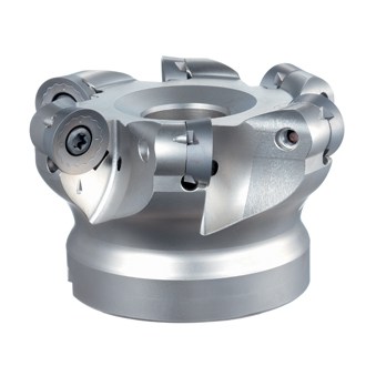 Silver metal component with a round base and multiple protruding arms.