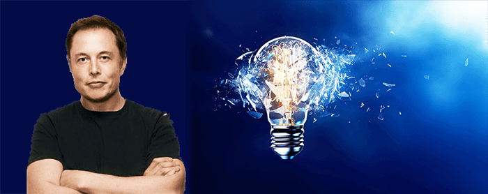 Elon Musk, the mastermind behind various manufacturing projects, is captured in front of a mesmerizing light bulb. This scene seems to hold secrets as Musk contemplates the possibilities within his creative genius.