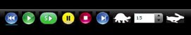 Screenshot of toolbar with assorted horizontal icons.