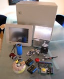 Various metalworking machines and tools.