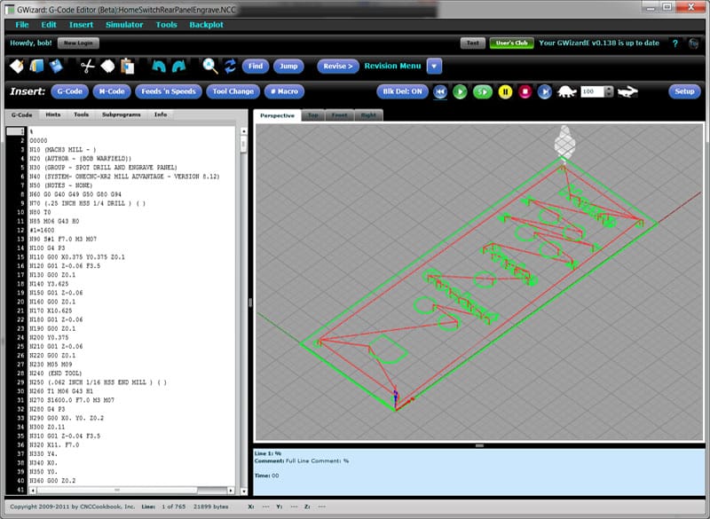 Computer-aided design (CAD) program interface with two windows and toolbar options.
