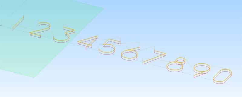 Stylized illustration of numbers one through nine in modern sans-serif font.