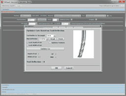 Gray CAD tool interface with white text and buttons.