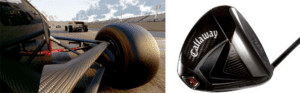 A Callaway golf club head with logo prominent.