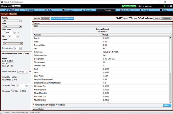 thread calculator