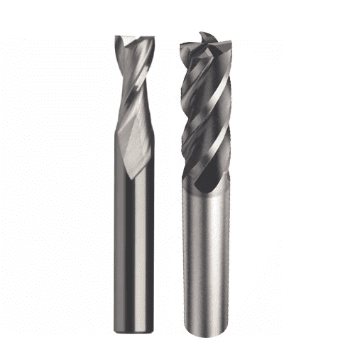 Silver metal object with twisted design and parallel grooves.