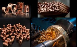 Copper materials and machining processes.